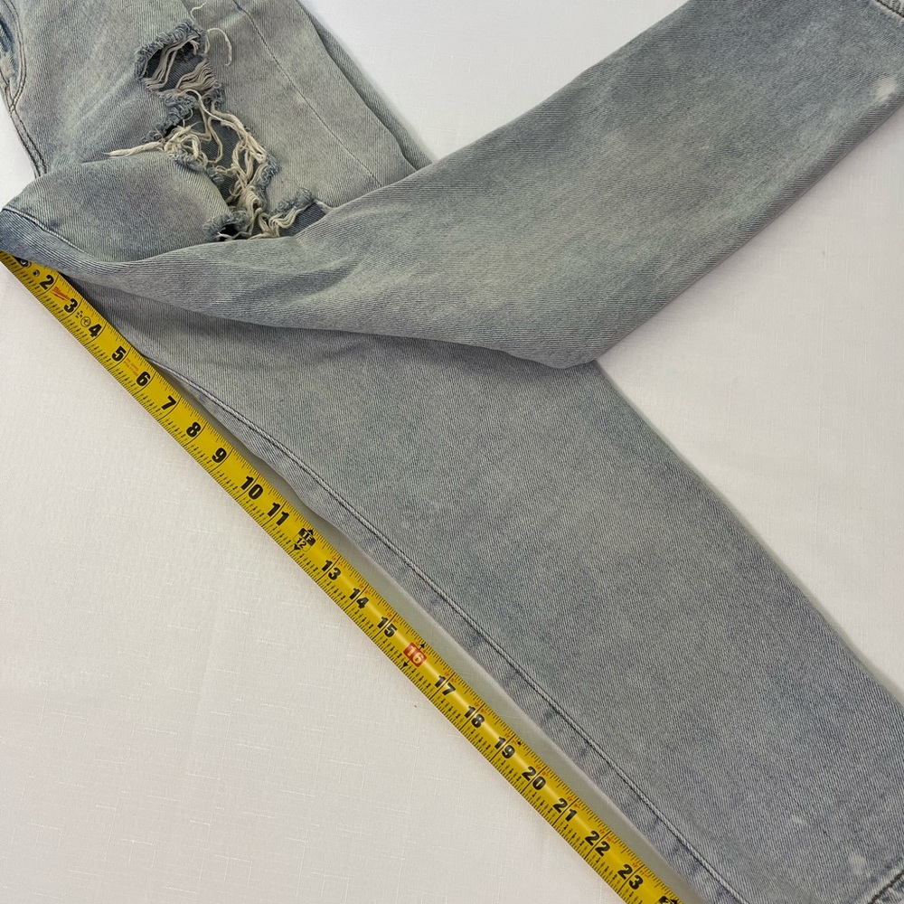 AMERICAN EAGLE OUTFITTERS Mom Jeans Distressed blue jeans 4 regular denim - Picture 6 of 9
